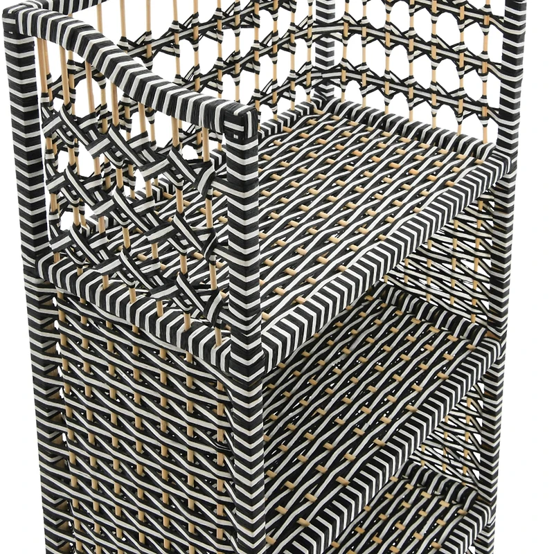 Household Essentials 39" Woven Paper Rattan Accent Shelf