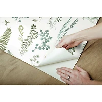RoomMates White Fern Study Peel & Stick Wallpaper