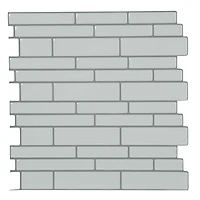 Simplify Peel & Stick White Wall Tile Pack