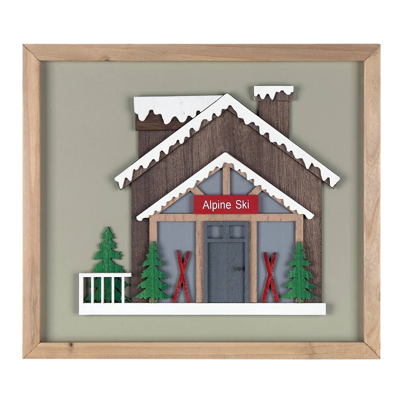 Framed Ski Lodge Wall Art Set
