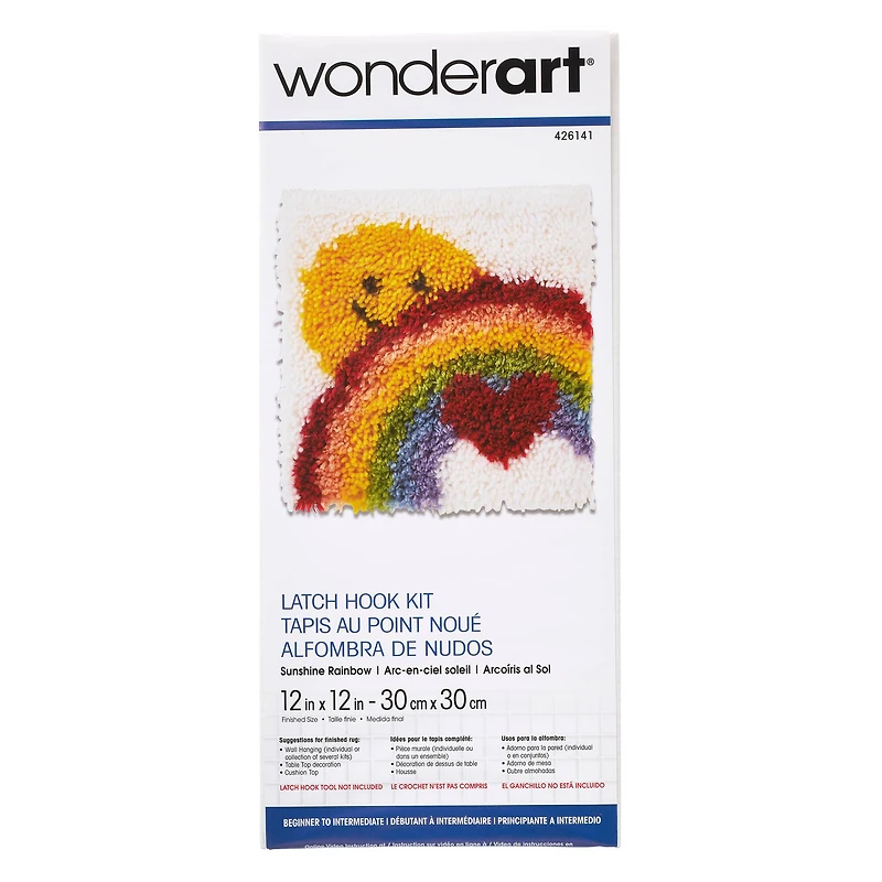 Wonderart® Sunshine Rainbow Latch Hook Kit