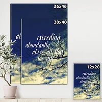 Designart - Bible Quote Ephesians 3:20