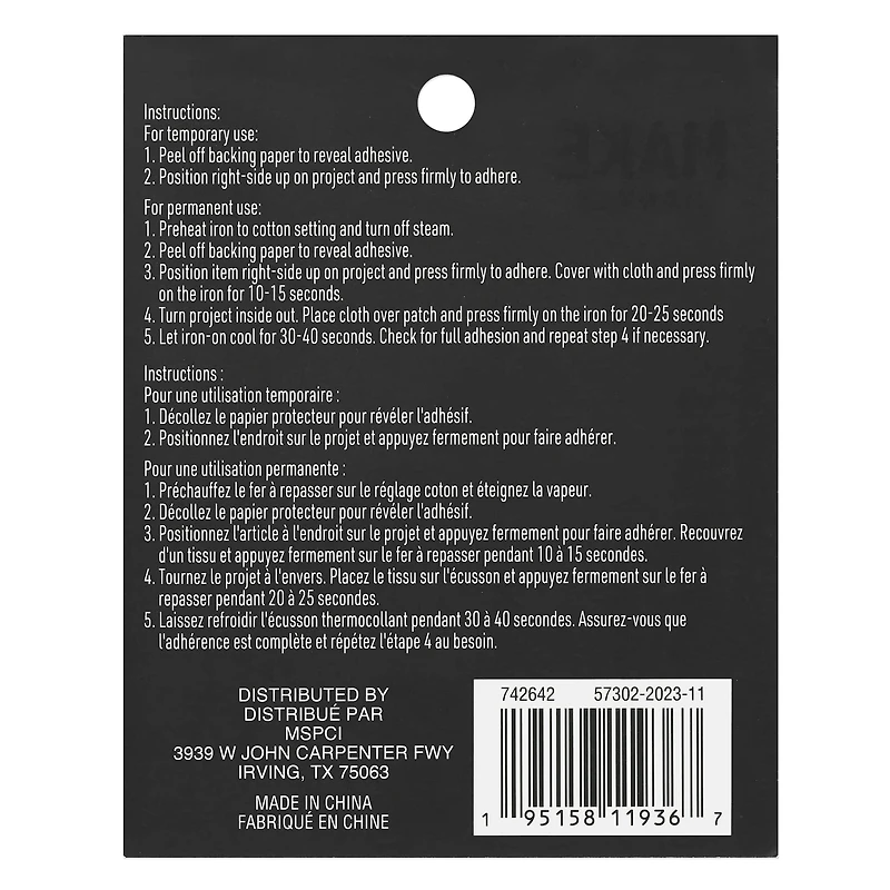 Iron-On & Adhesive Moon Embroidered Patch by Make Market®