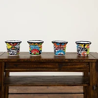 8" Handmade Mexican Talavera Ceramic Planter