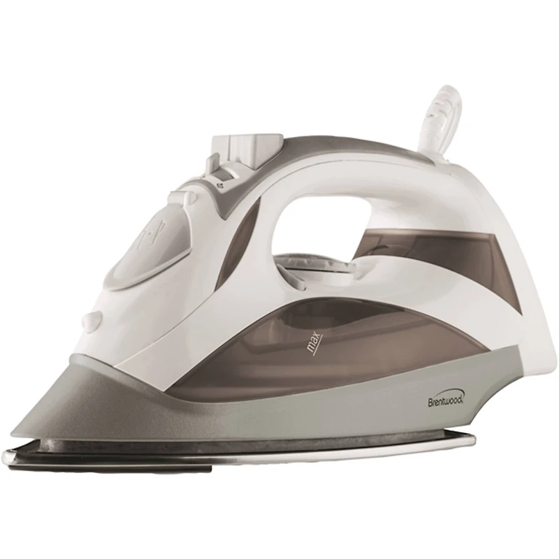 Brentwood® White Steam Iron with Auto Shutoff