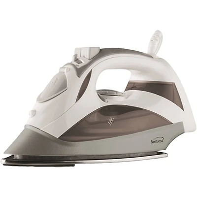 Brentwood® White Steam Iron with Auto Shutoff
