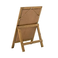 Glitzhome® 30" Brown Wood Chalkboard