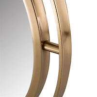 Glitzhome® 24" Deluxe Round Gold Mirror