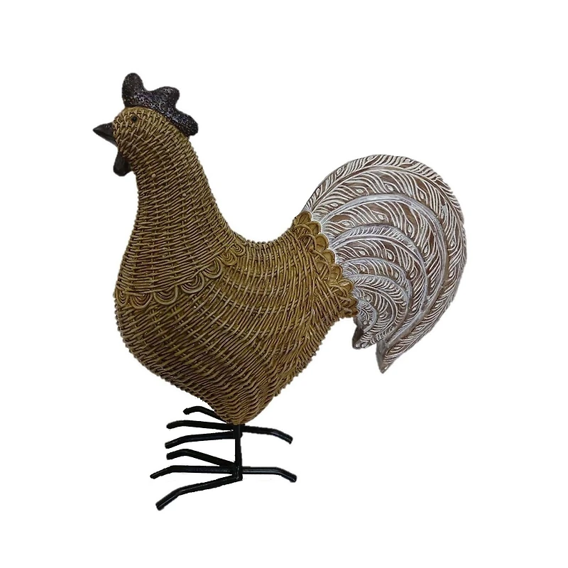 Santa's Workshop 11" Folkart Rooster