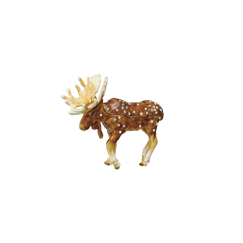 Hello Honey® 3.5" Brown Majestic Moose Trinket Box