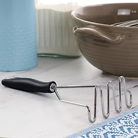 Martha Stewart Everyday Gray Stainless Steel Masher Utensil