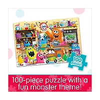 Puzzle Doubles! - Glow in the Dark Monsters: 100 Pcs