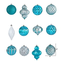 12ct. 4" & Silver Shatterproof Luxe Ornament Set