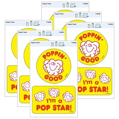 TREND Enterprises® Poppin' Good Vinyl Stickers, 2 Per Pack, 6 Packs