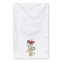 Floral Mug Stack Tea Towel Set