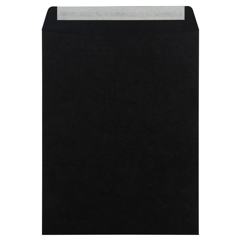 JAM Paper 10" x 13" Smooth Black Open End Catalog Envelopes