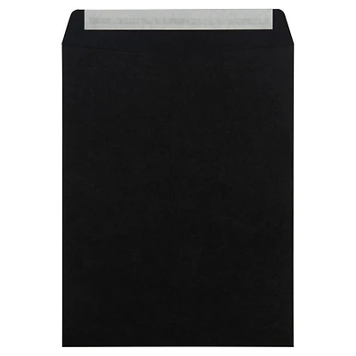 JAM Paper 10" x 13" Smooth Black Open End Catalog Envelopes