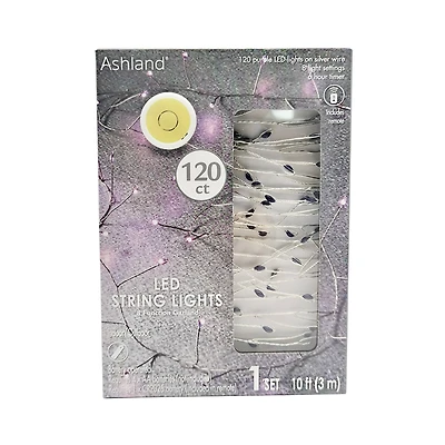 120ct. Purple LED String Lights Garland by Ashland®