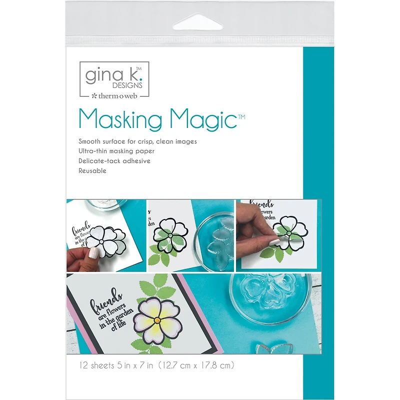 Therm O Web Gina K Designs Masking Magic Sheets, 12ct.
