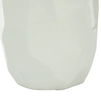 CosmoLiving by Cosmopolitan White Ceramic Modern Vase, 16" x 8" x 8"