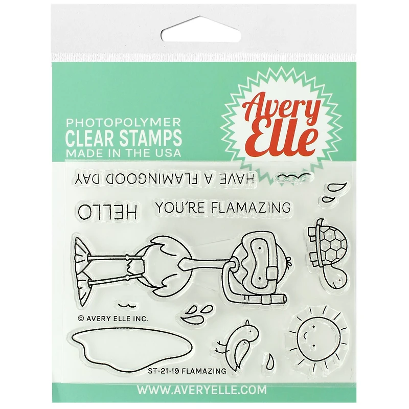 Avery Elle Flamazing Clear Stamp Set