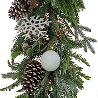 9ft. Pre-Lit Alpine Collection Decorated Garland