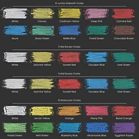 Arteza® Kids Ultimate Chalk Set of 37 pcs, Pink Box Handle