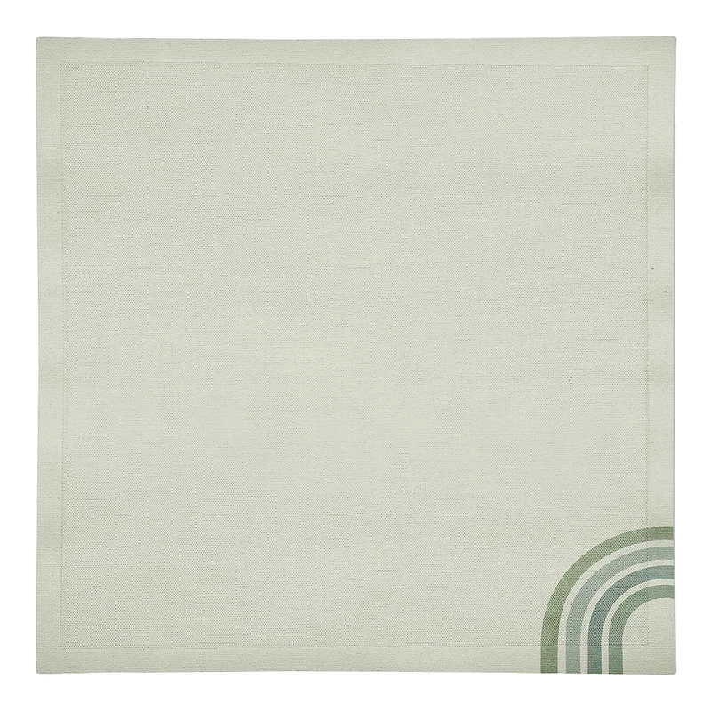 Green Rainbow 10" x 10" Cotton Twill Napkin