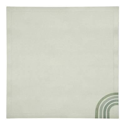 Green Rainbow 10" x 10" Cotton Twill Napkin