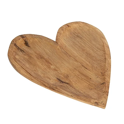 Hello Honey® 13.5" Natural Heartfelt Harvest Mango Wood Bowl