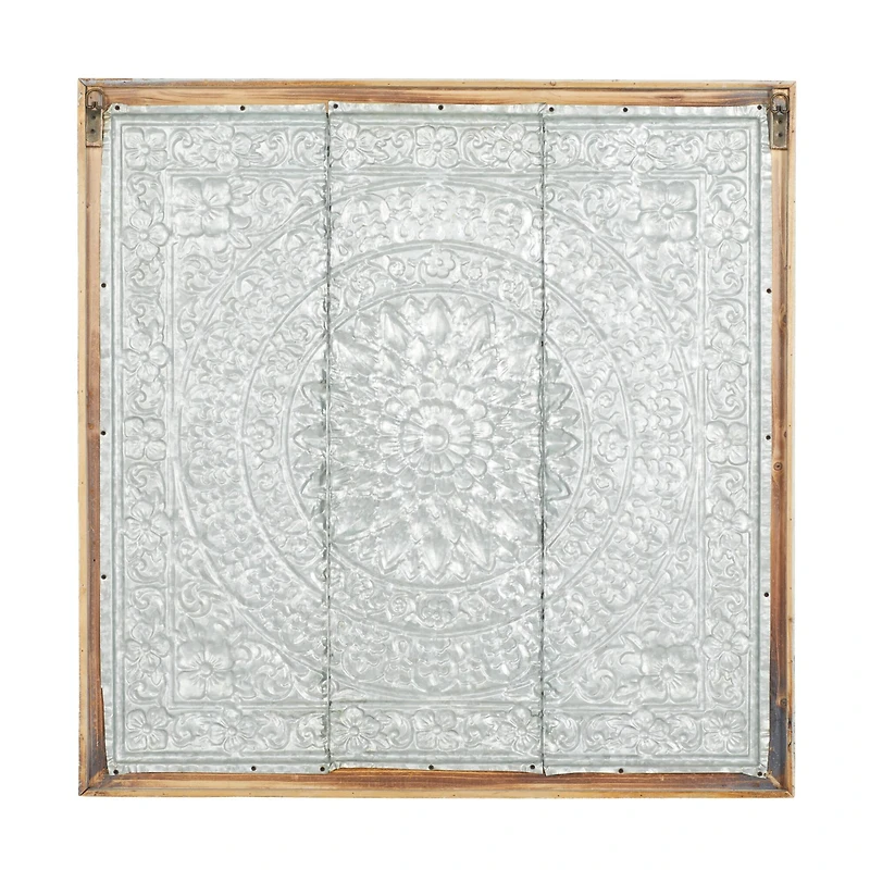 34" Brown Iron Rustic Wall Décor