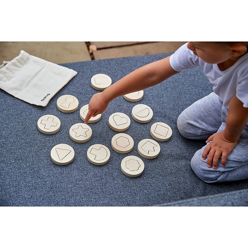 TickiT® Inside Outside Wooden Shapes Play Set