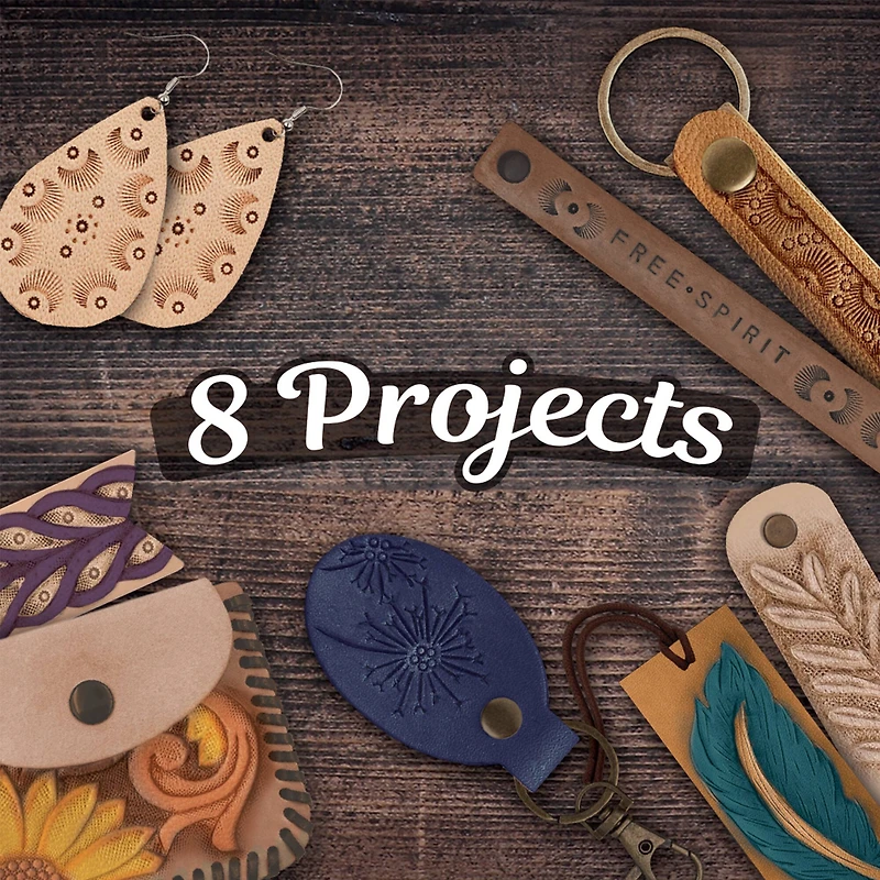 ArtSkills® 8 Project Leather Working Kit for Beginners