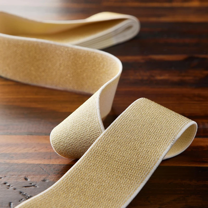 Gold Metallic Elastic Waistband By Loops & Threads™
