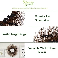 26" Halloween Bats Twig Wreath