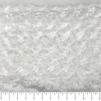 Feldman Optic White Swirl Faux Fur Mink Fabric