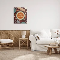 Stupell Industries Give Thanks Kitchen Utensils Pattern Canvas Wall Art