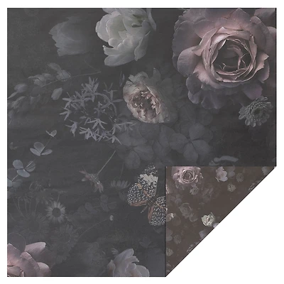 Dark Floral Cardstock by Recollections™, 12" x 12"