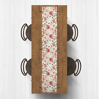 Large Florals Outdoor Table Runner