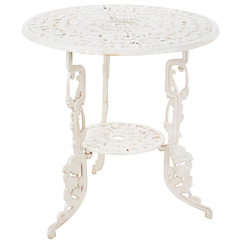 Design Toscano 24" Villa Ravello Rose Garden Cast Iron Bistro Table