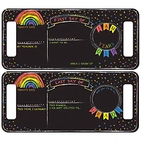 RoomMates Last or First Day of School Rainbow Double-Sided Chalkboard