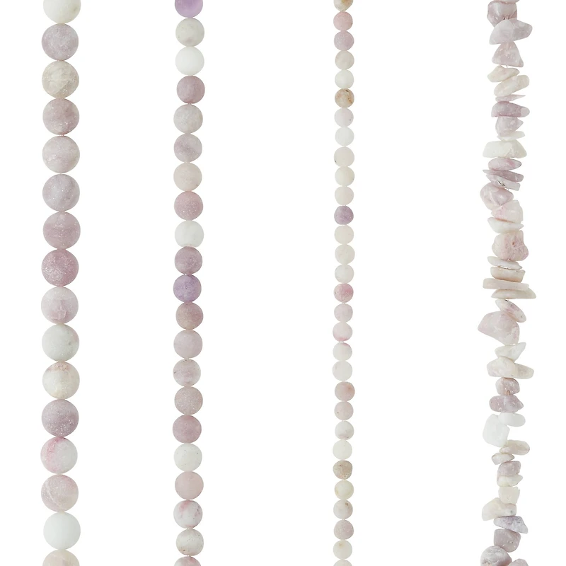 6 Pack: Matte Lilac Stone Mix Beads by Bead Landing™