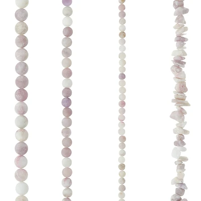 6 Pack: Matte Lilac Stone Mix Beads by Bead Landing™