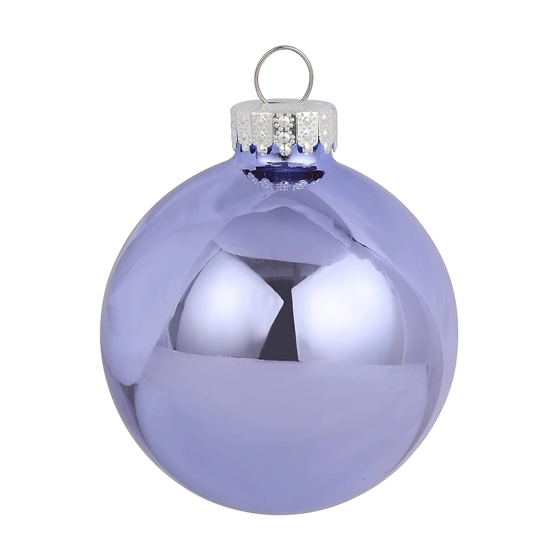 6 Pack 2.5" Shiny Glass Ball Ornaments by Ashland