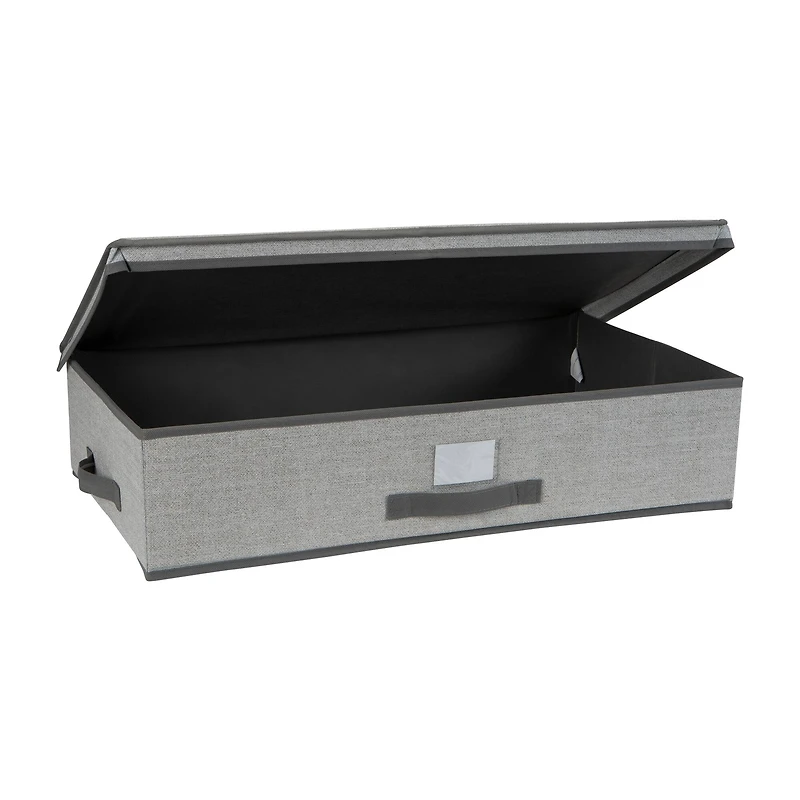 Simplify 28" Under the Bed Heather Gray Storage Box