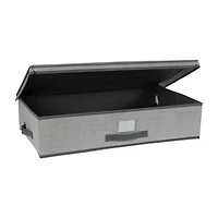 Simplify 28" Under the Bed Heather Gray Storage Box