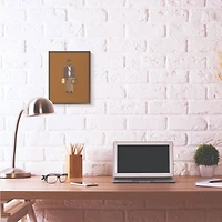 Stupell Industries Indiana Jones Fashion Design Wall Accent with Black Frame