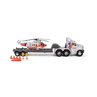 Funrise Mighty Fleet Titans Flatbed Truck with Helicopter