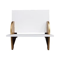 15" Gold & White Tabletop Bookshelf by Ashland®
