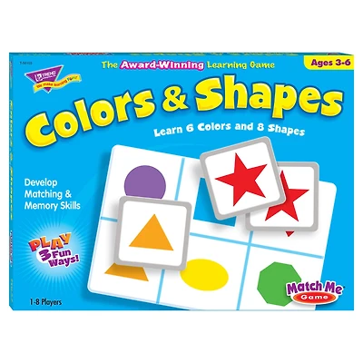 Trend Enterprises Colors and Shapes Match Me® Games